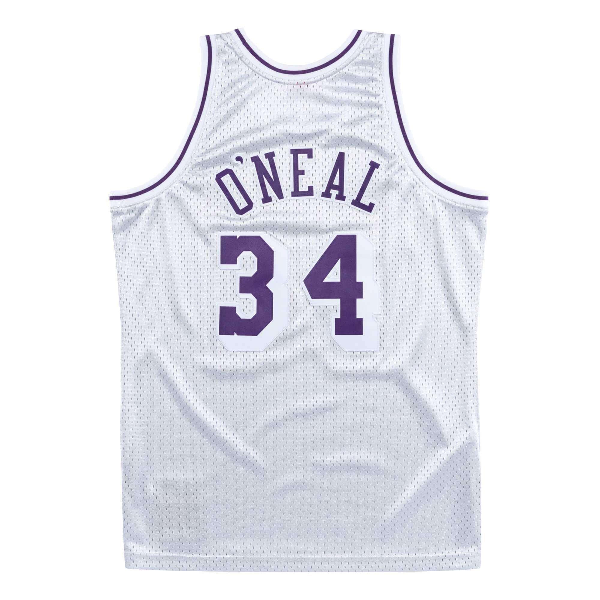Mitchell And Ness Jerseys Shaquille O'Neal Los Angeles Lakers Mitchell & Ness NBA Platinum Swingman Jersey - Silver