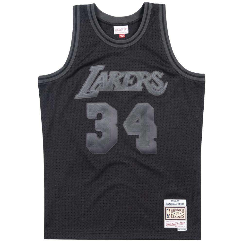 Mitchell And Ness Jerseys Shaquille O'Neal Los Angeles Lakers Mitchell & Ness NBA Tonal Black Swingman Jersey