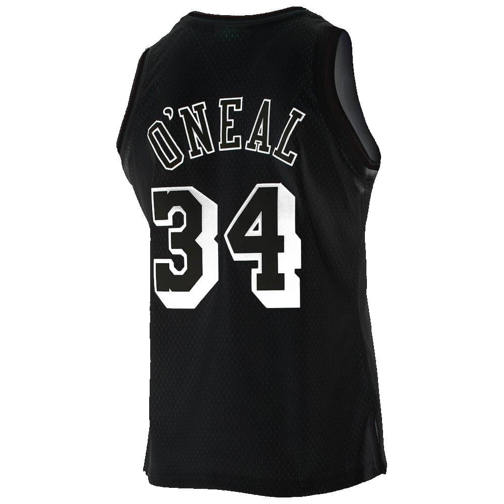 Mitchell And Ness Jerseys Shaquille O'Neal Los Angeles Lakers Mitchell & Ness NBA White Logo Swingman Jersey - Black