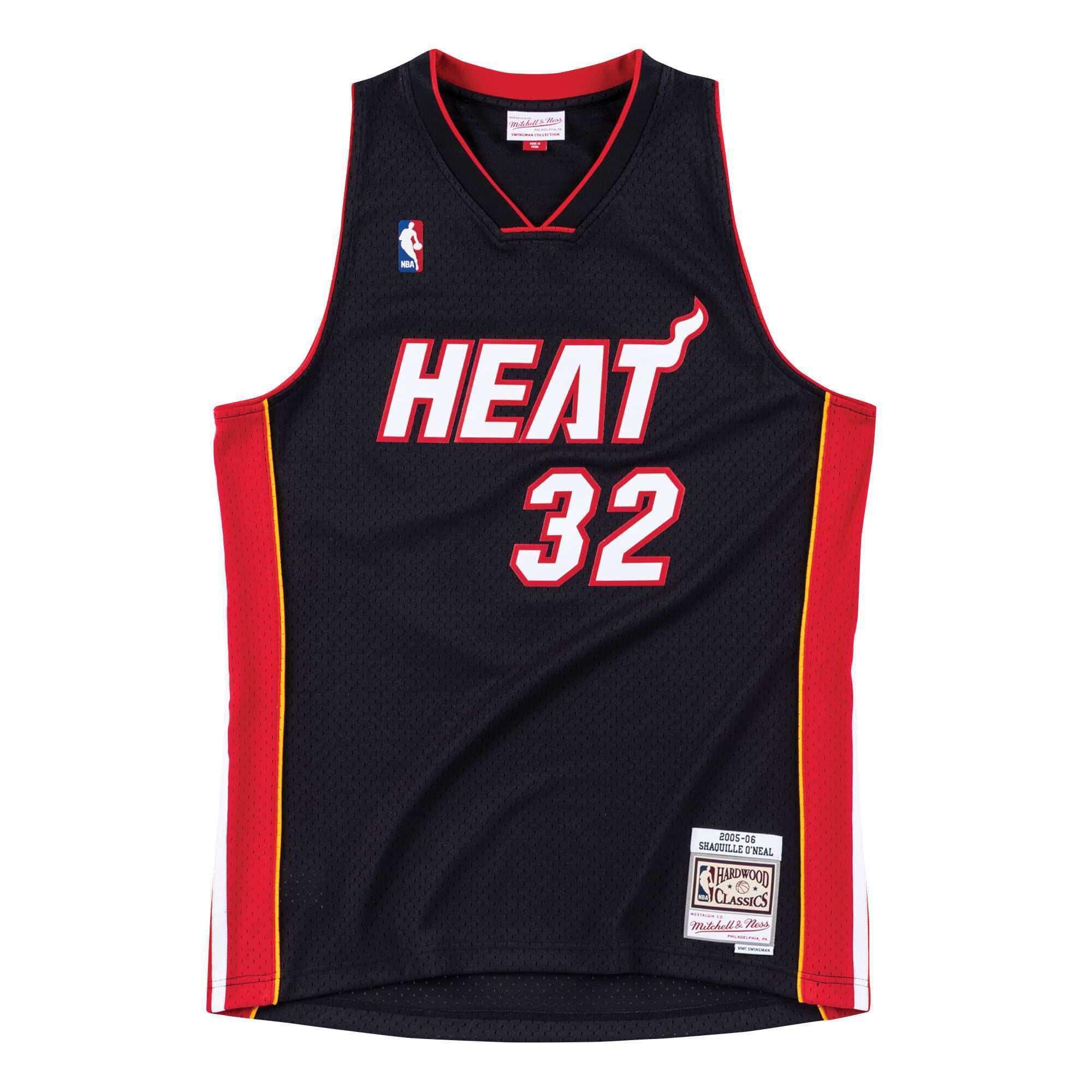 Mitchell And Ness Jerseys Shaquille O'Neal Miami Heat Mitchell & Ness NBA 05-06 Swingman Jersey - Black