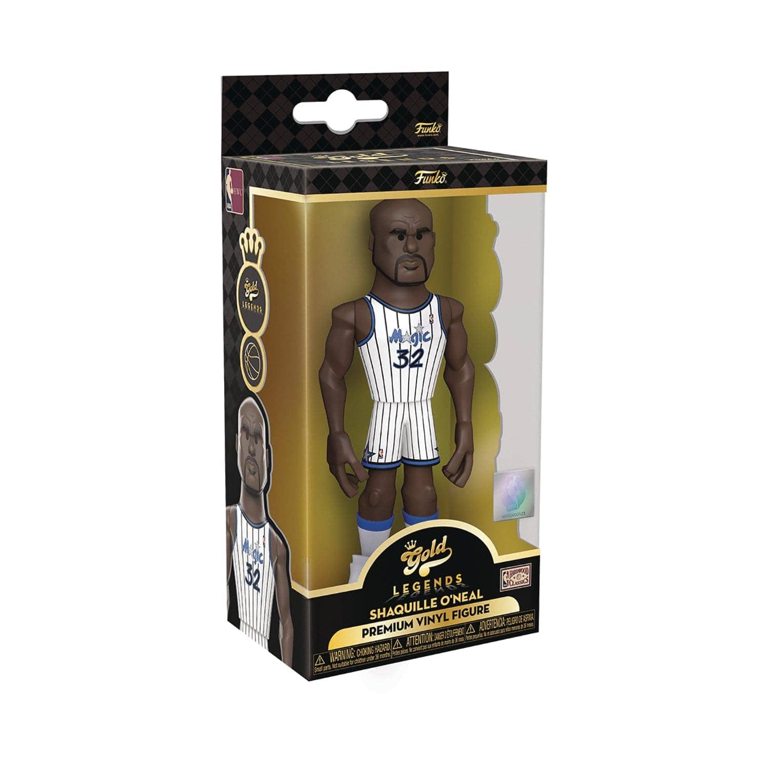Funko Figures Shaquille O'Neal Orlando Magic Funko NBA 5" Vinyl Gold Figure - White