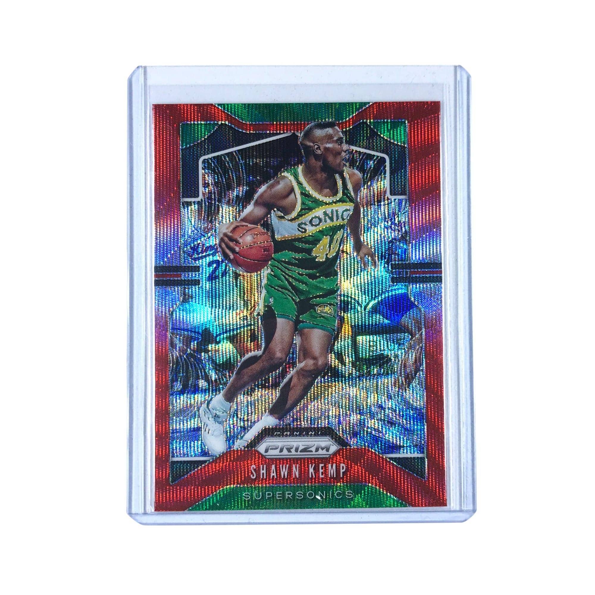 Panini Cards Shawn Kemp Seattle Supersonics 19-20 Panini Prizm NBA Red Wave 14 Card