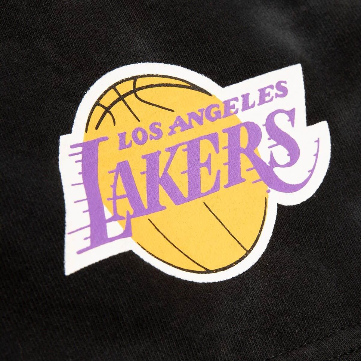 Los Angeles Lakers Mitchell & Ness NBA Tie Dye Premium Terry Shorts - Purple