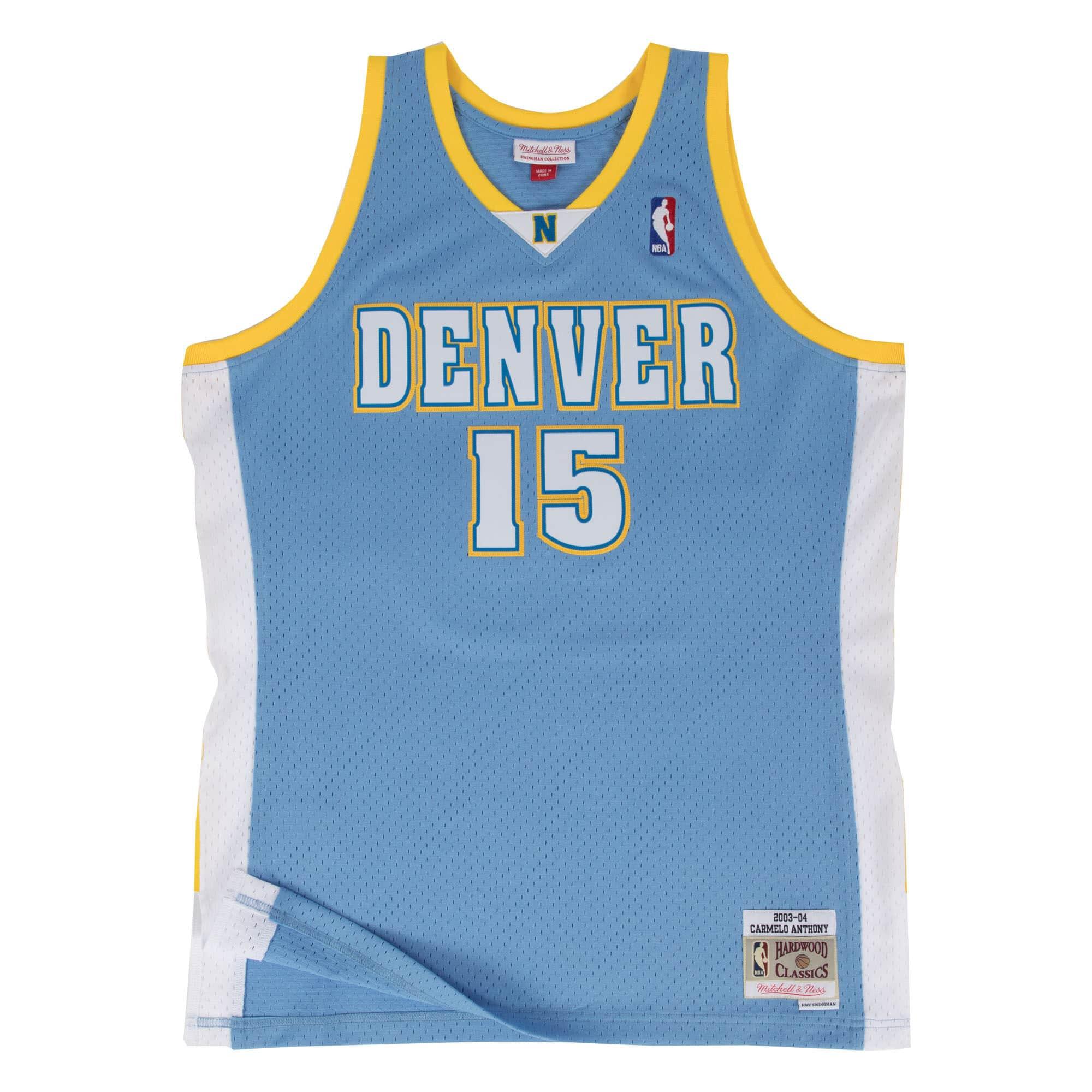 Carmelo Anthony Denver Nuggets Mitchell & Ness NBA 03-04 Swingman Jersey - Blue