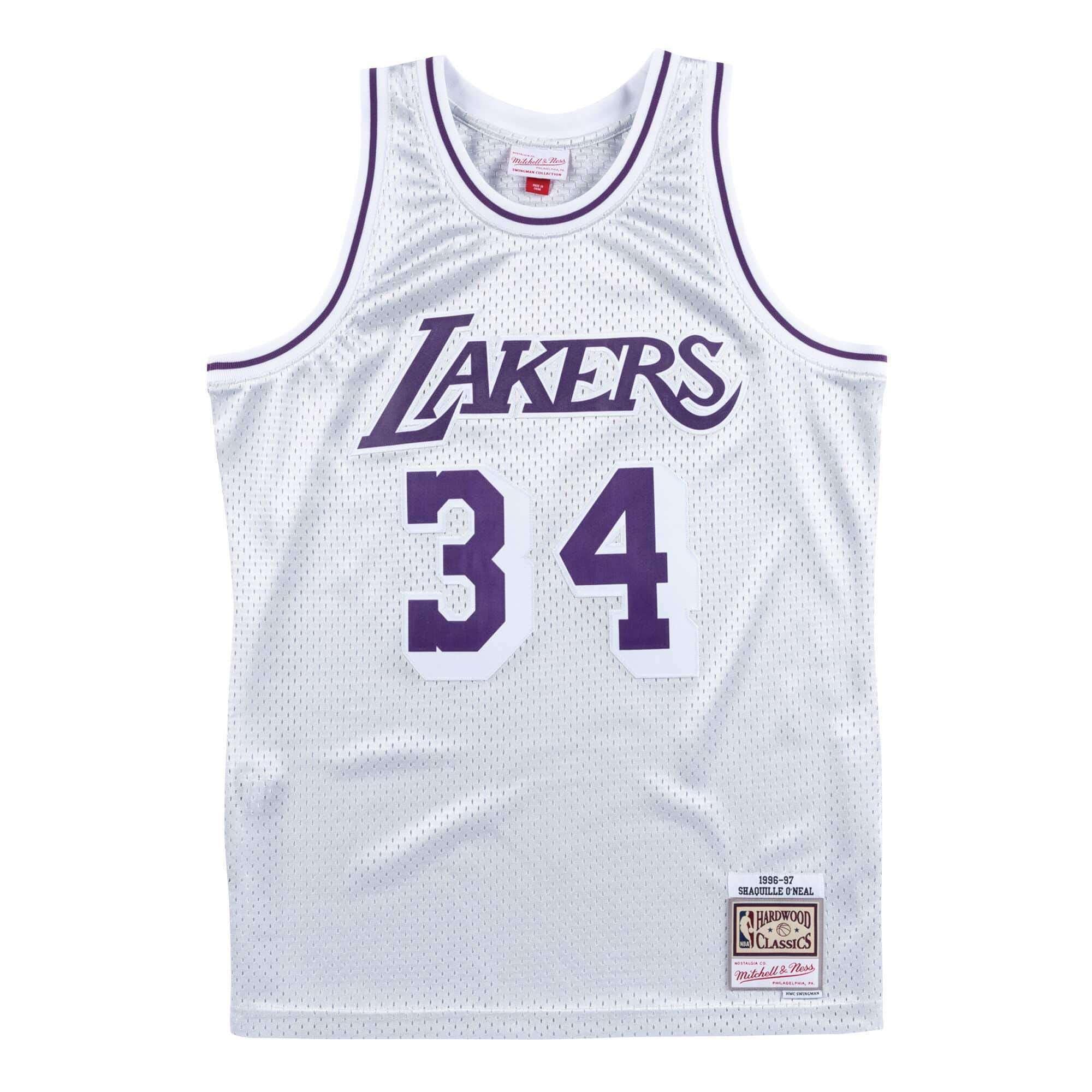 Shaquille O'Neal Los Angeles Lakers Mitchell & Ness NBA Platinum Swingman Jersey - Silver