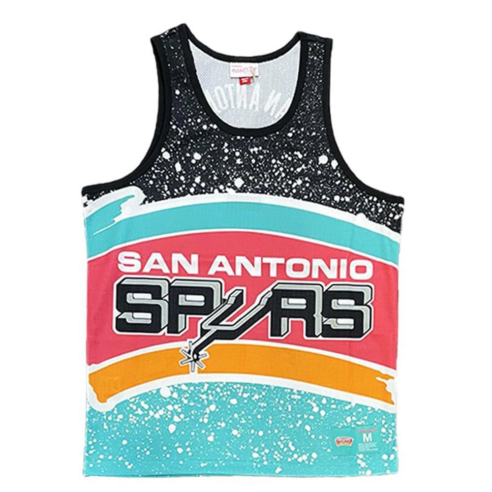 San Antonio Spurs Mitchell & Ness NBA Jumbotron Subliminated Tank Top