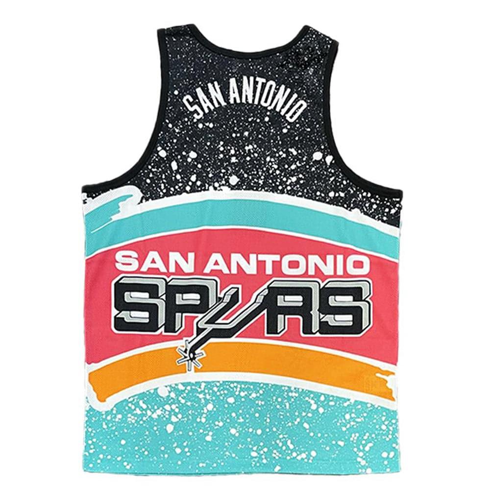 San Antonio Spurs Mitchell & Ness NBA Jumbotron Subliminated Tank Top