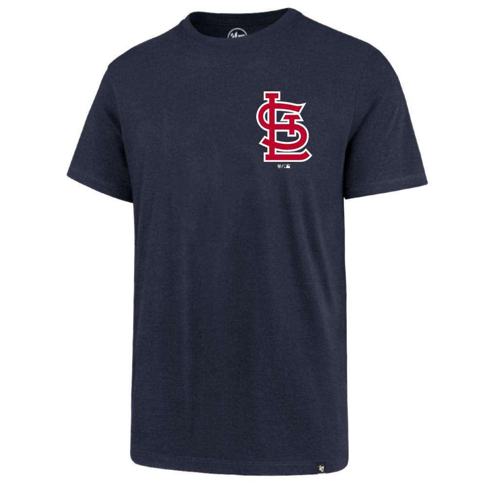 47 Brand T-Shirts St Louis Cardinals '47 MLB Chest Imprint Splitter T-Shirt - Navy