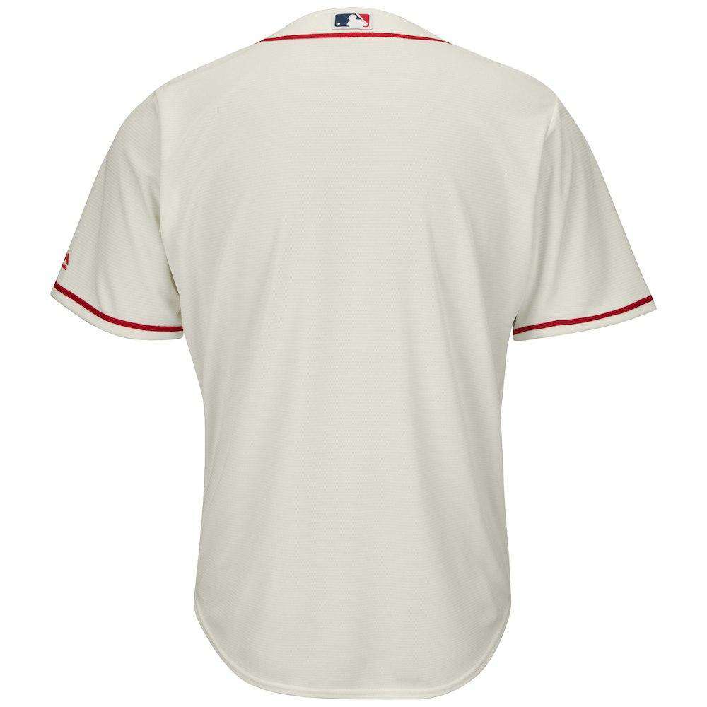 Majestic Athletic Jerseys St Louis Cardinals Majestic MLB AC Cool Base Replica Jersey - Cream