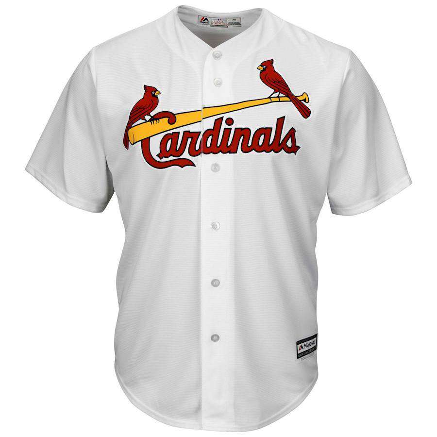 Majestic Athletic Jerseys St Louis Cardinals Majestic MLB AC Cool Base Replica Jersey - White