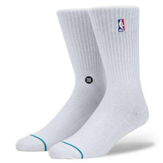 Stance Socks Stance NBA Logoman Casual Crew Socks - White
