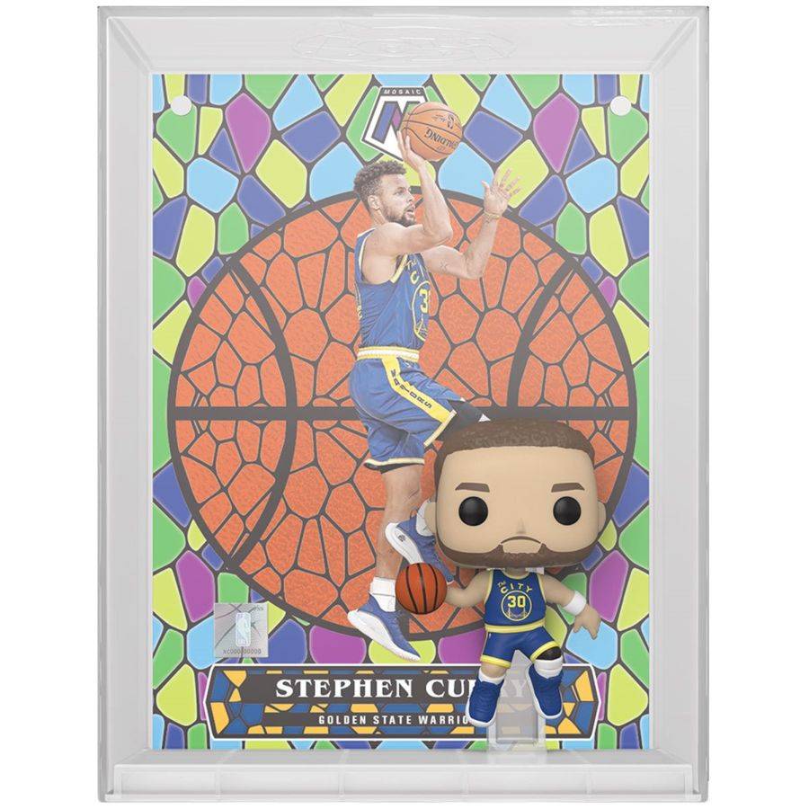 Funko Figures Steph Curry Golden State Warriors Funko NBA Mosaic Trading Card Pop Figure