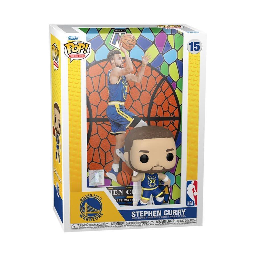Funko Figures Steph Curry Golden State Warriors Funko NBA Mosaic Trading Card Pop Figure