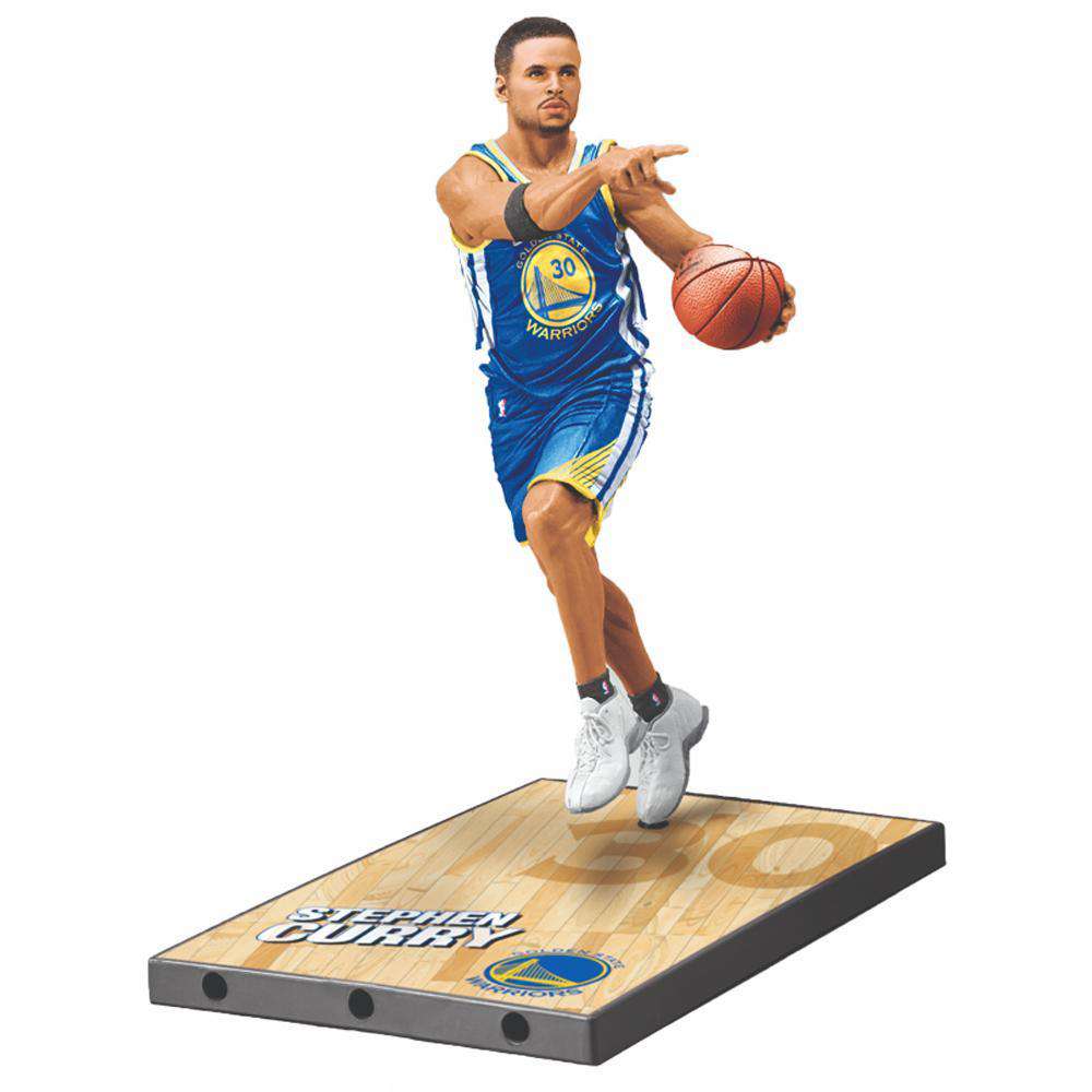 McFarlane Toys Figures Steph Curry Golden State Warriors McFarlane NBA Series 32 7" Figure - Blue
