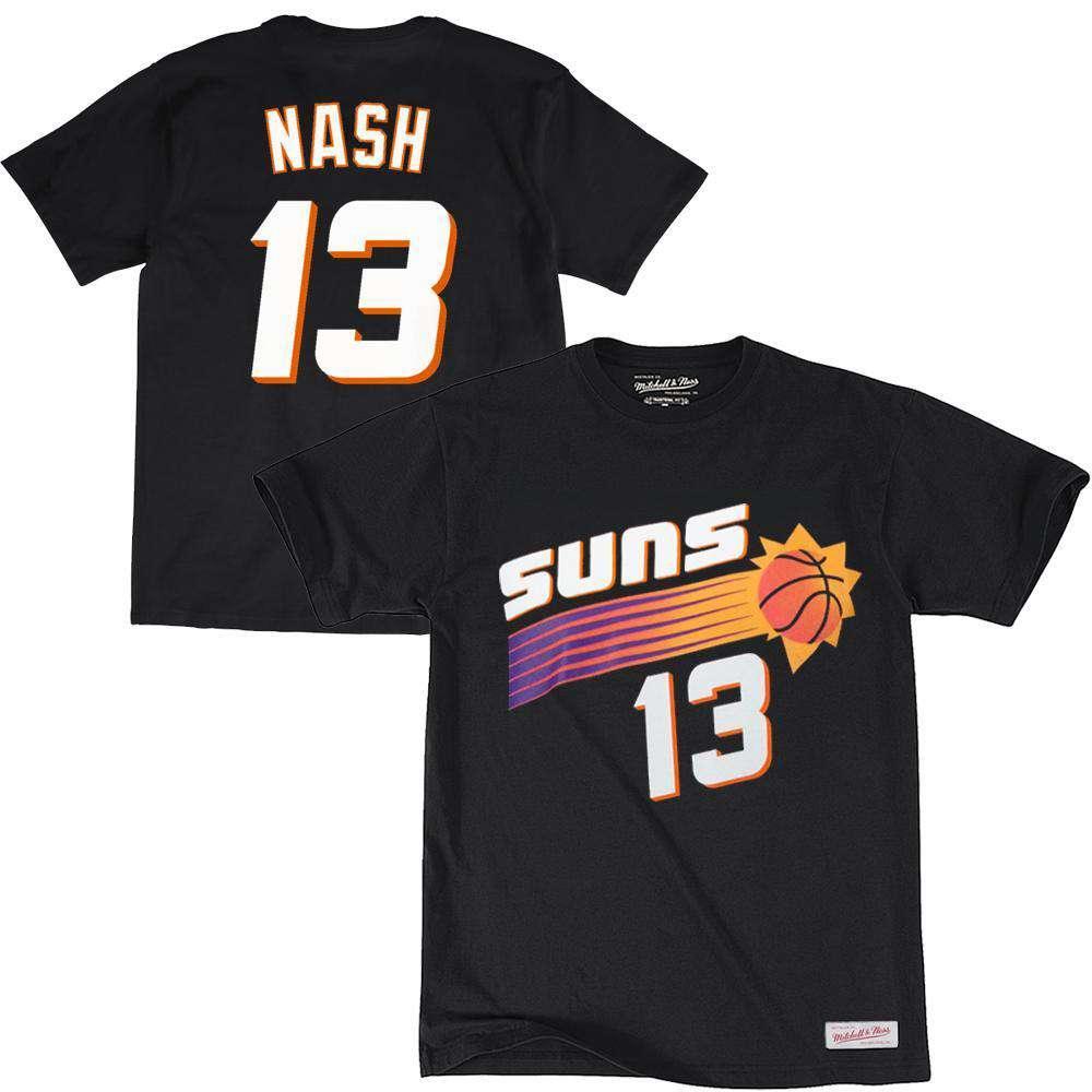 Mitchell And Ness T-Shirts Steve Nash Phoenix Suns Mitchell & Ness NBA Player T-Shirt - Black