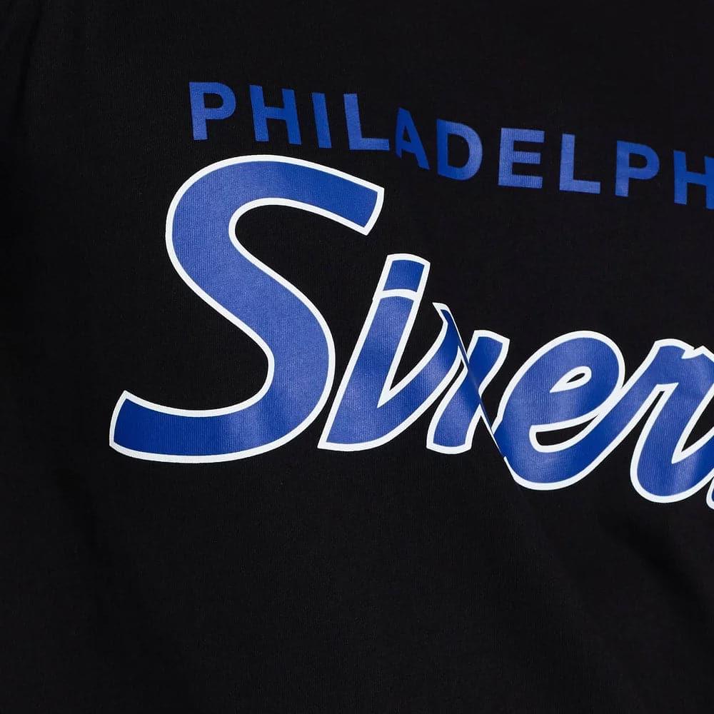 Philadelphia 76ers Mitchell & Ness NBA Special Script T-Shirt - Black