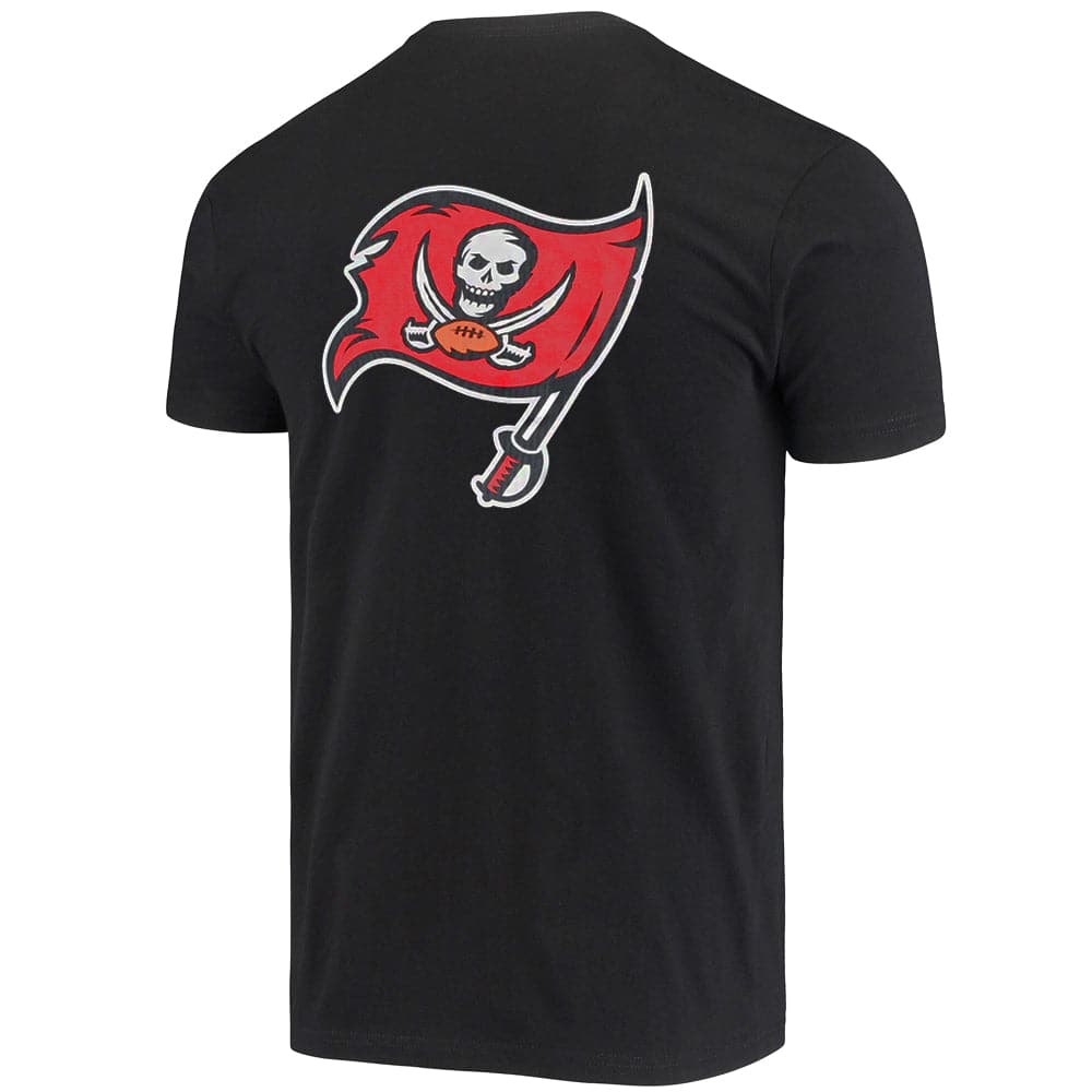 Mitchell And Ness T-Shirts Tampa Bay Buccaneers Mitchell & Ness NFL Retro Repeat T-Shirt - Black