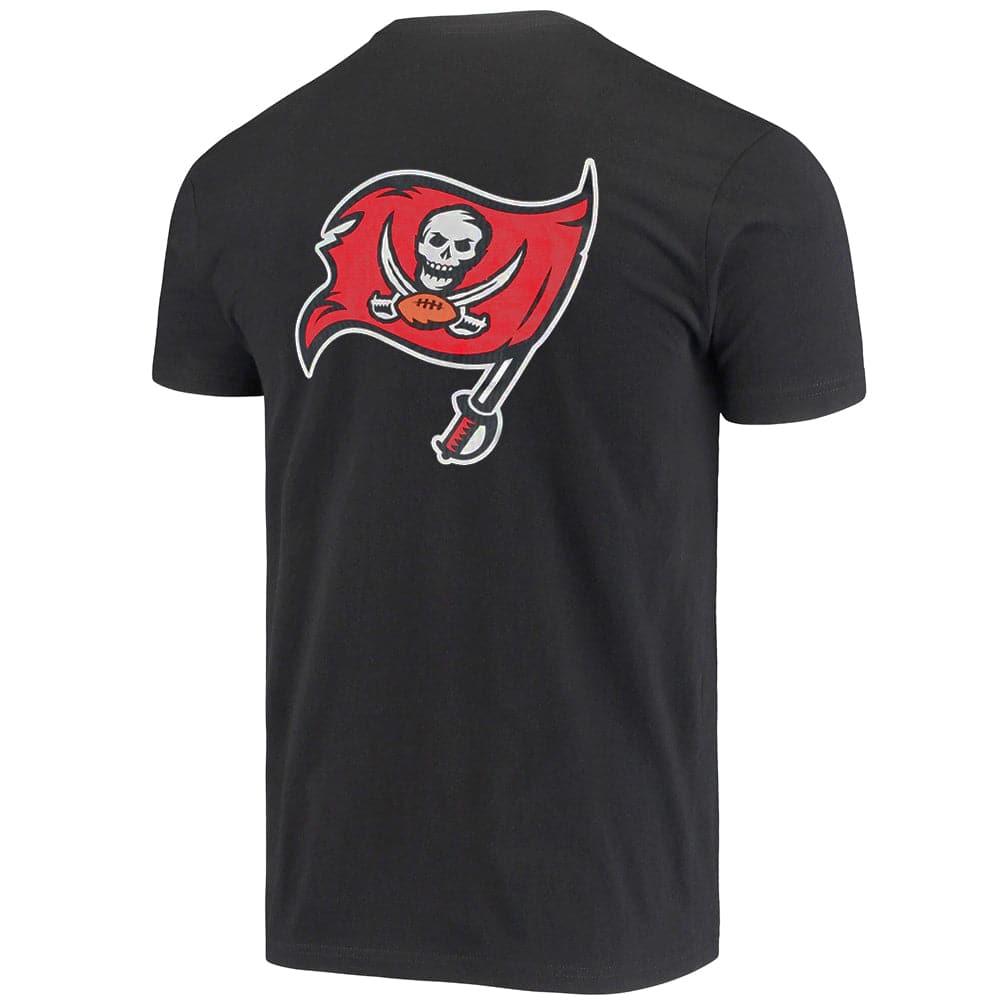 Mitchell And Ness T-Shirts Tampa Bay Buccaneers Mitchell & Ness NFL Retro Repeat T-Shirt - Faded Black