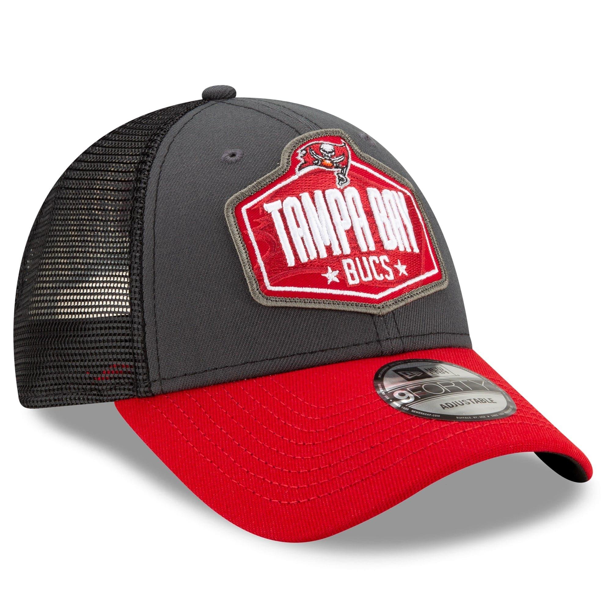 New Era Caps Tampa Bay Buccaneers New Era 2021 NFL Draft 9FORTY Snapback Curve Hat - Graphite