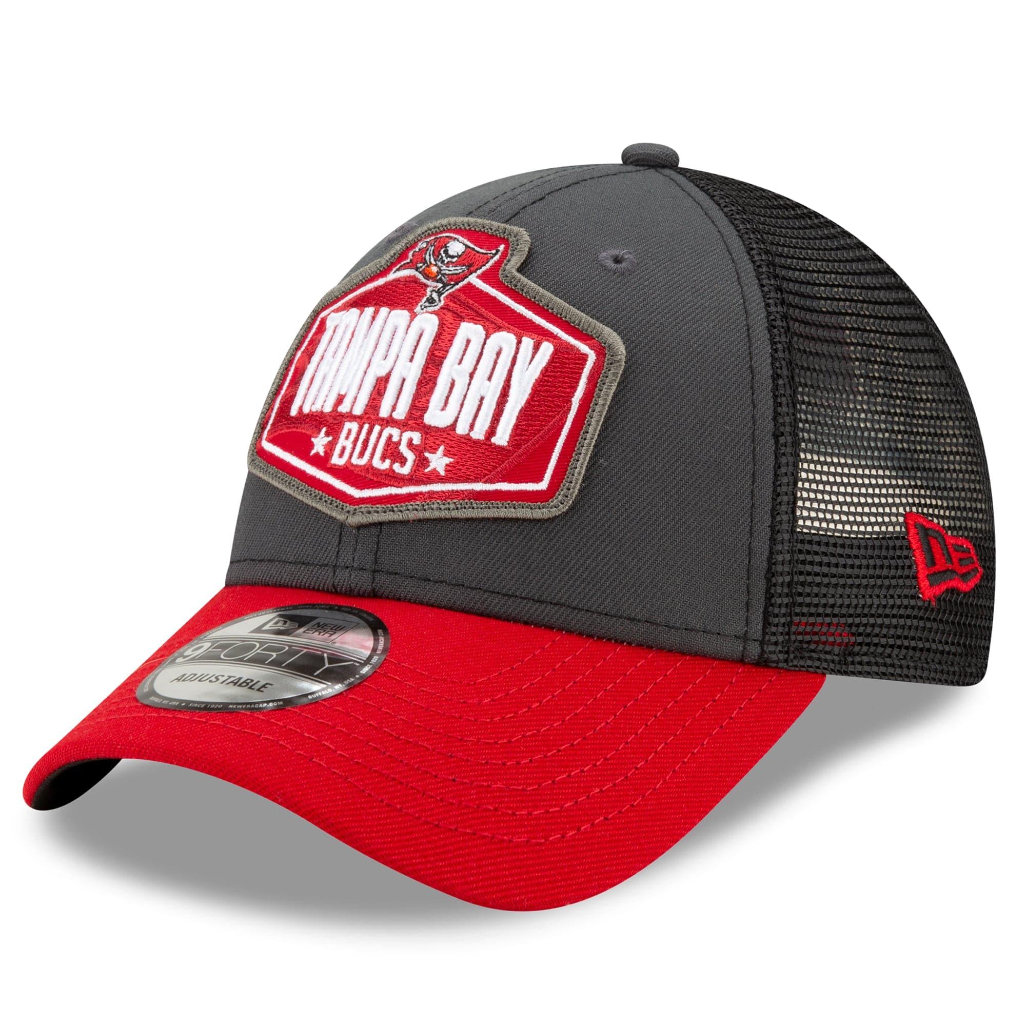 New Era Caps Tampa Bay Buccaneers New Era 2021 NFL Draft 9FORTY Snapback Curve Hat - Graphite
