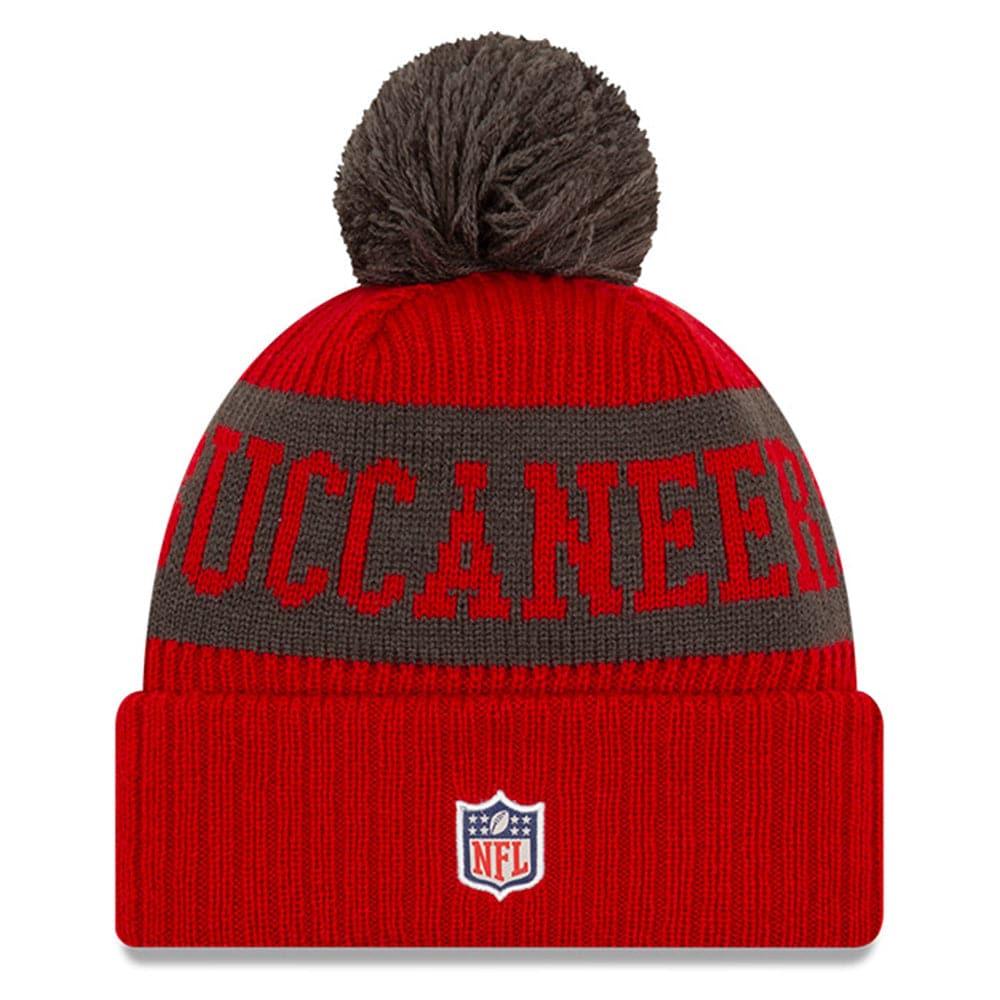 New Era Beanies Tampa Bay Buccaneers New Era NFL 2020 Team Colour Sideline Knit Beanie