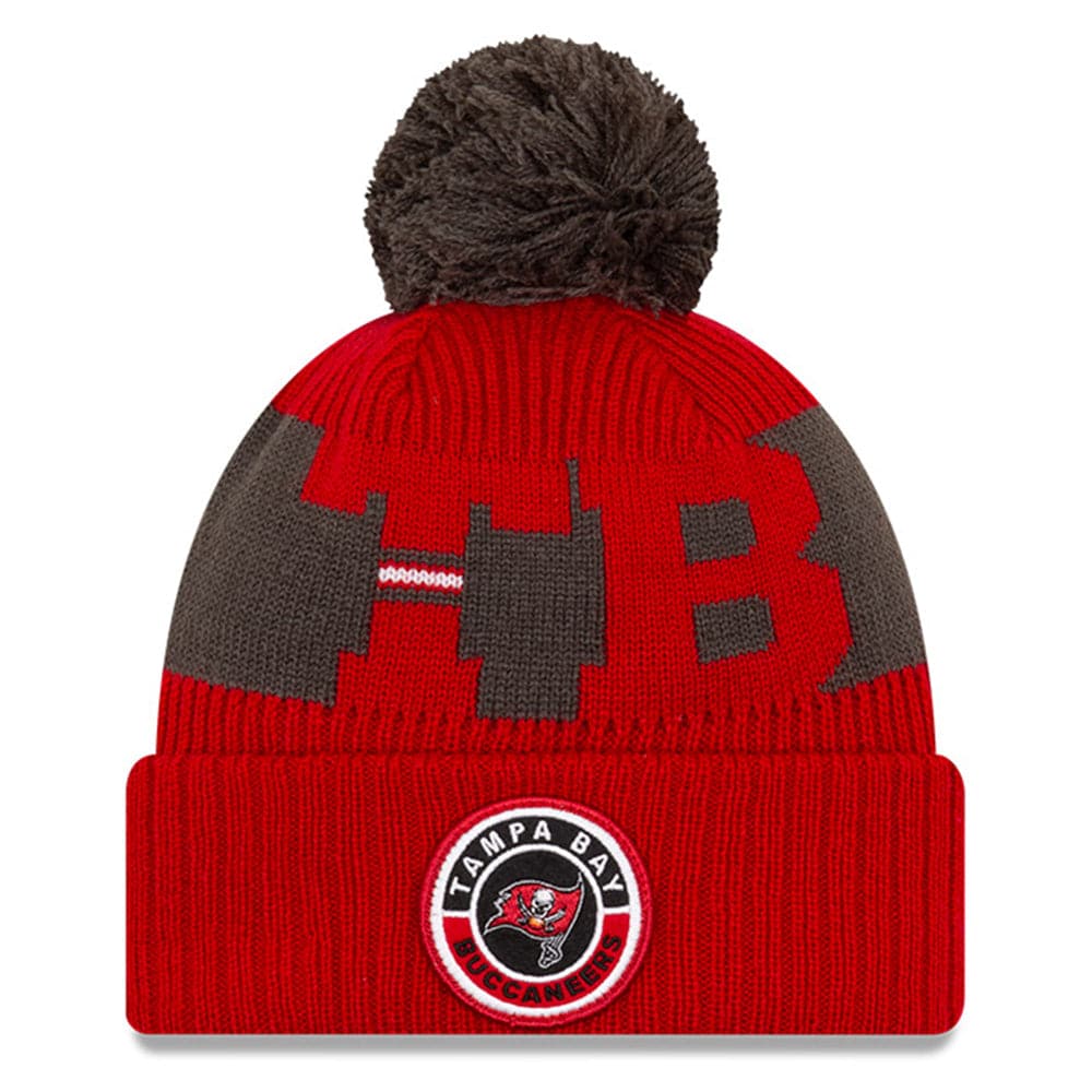 New Era Beanies Tampa Bay Buccaneers New Era NFL 2020 Team Colour Sideline Knit Beanie