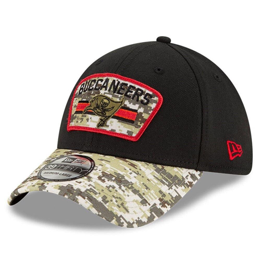 New Era Caps Tampa Bay Buccaneers New Era NFL 2021 Salute To Service 39THIRTY Flex Fit Hat - Black