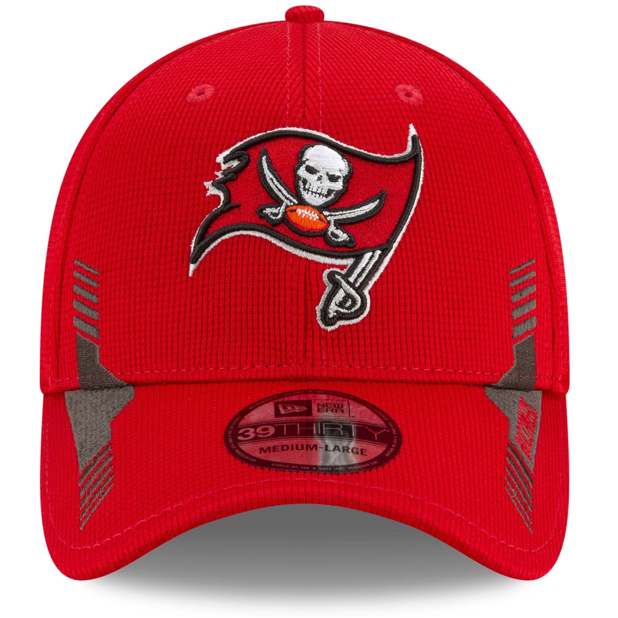 New Era Caps Tampa Bay Buccaneers New Era NFL 2021 Sideline Home 39THIRTY Flex Fit Hat - Red