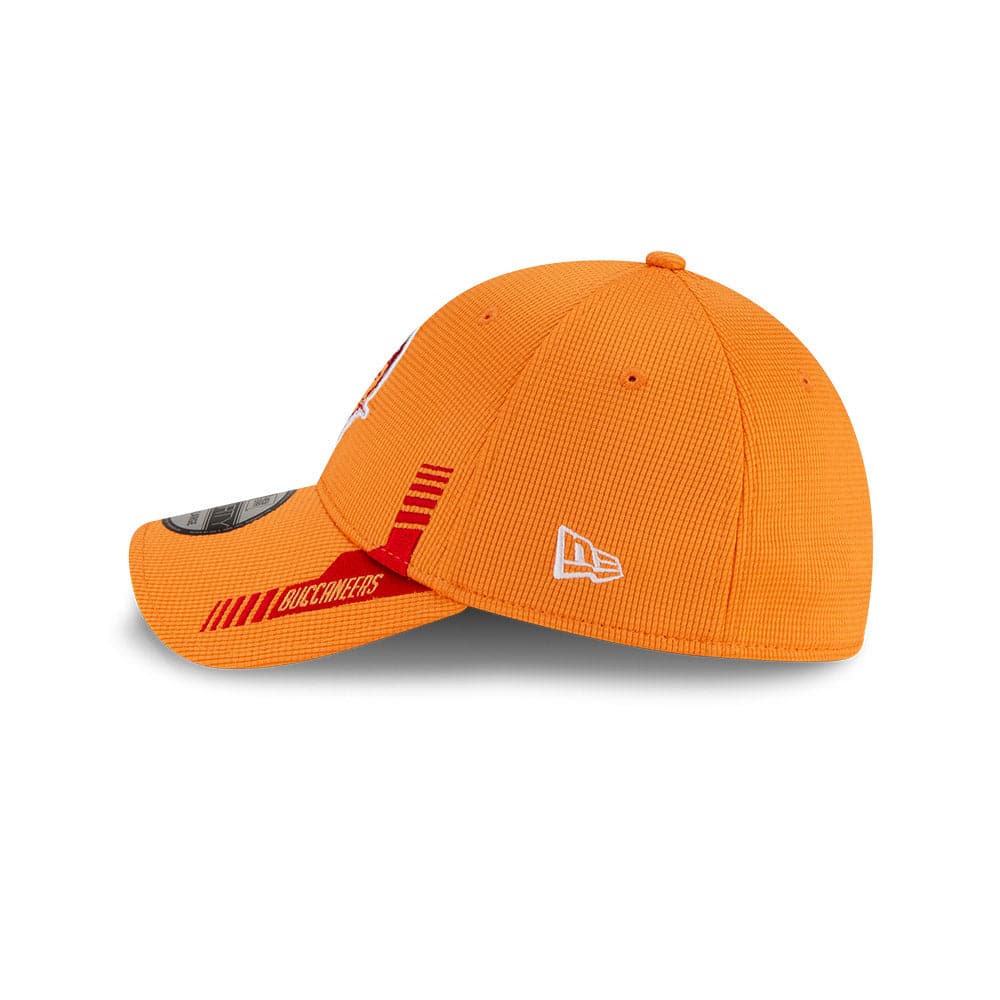 New Era Caps Tampa Bay Buccaneers New Era NFL 2021 Sideline Home Throwback 39THIRTY Flex Fit Hat - Orange