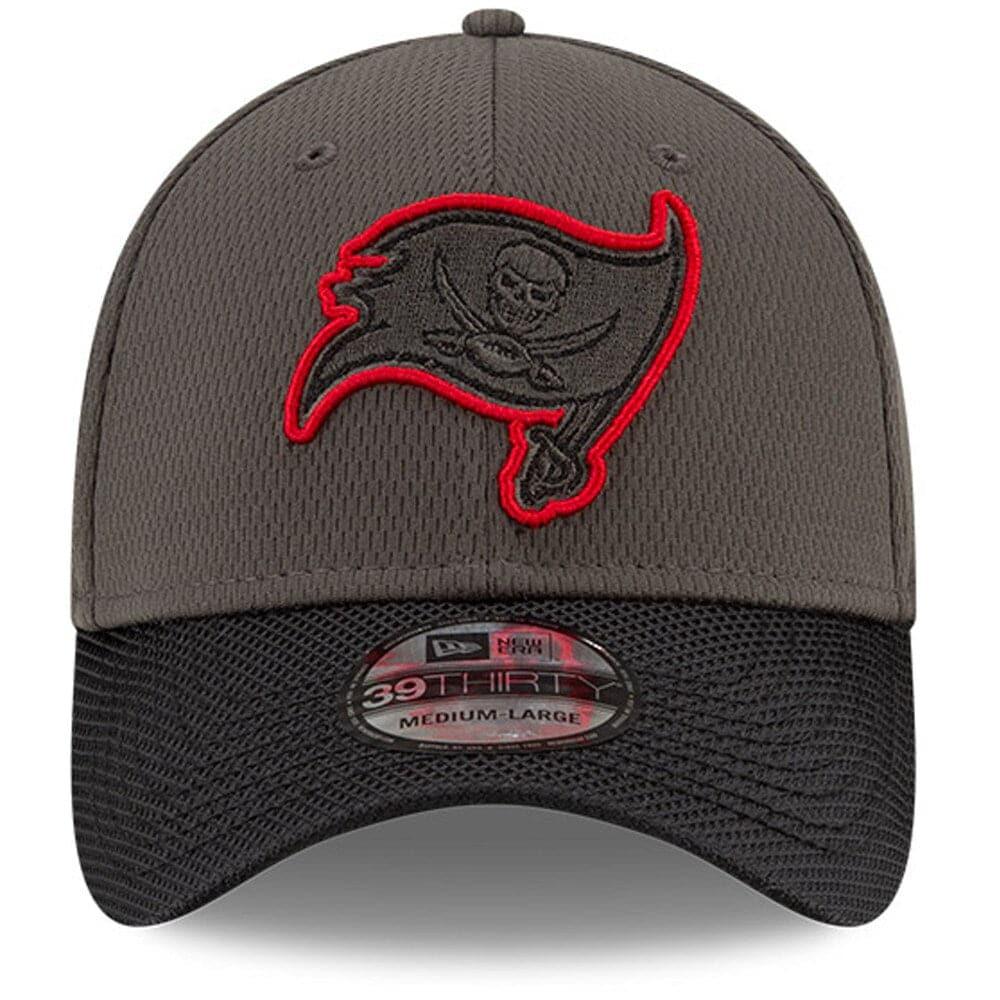 New Era Caps Tampa Bay Buccaneers New Era NFL 2021 Sideline Road 39THIRTY Flex Fit Hat - Pewter