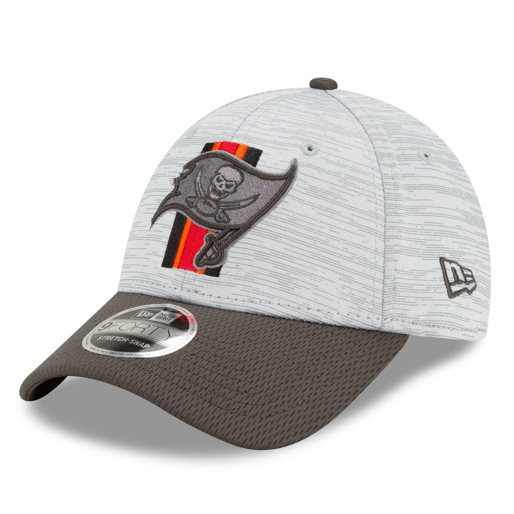 New Era Caps Tampa Bay Buccaneers New Era NFL 2021 Training Camp 9FORTY Curve Stretch Snapback Hat - Grey