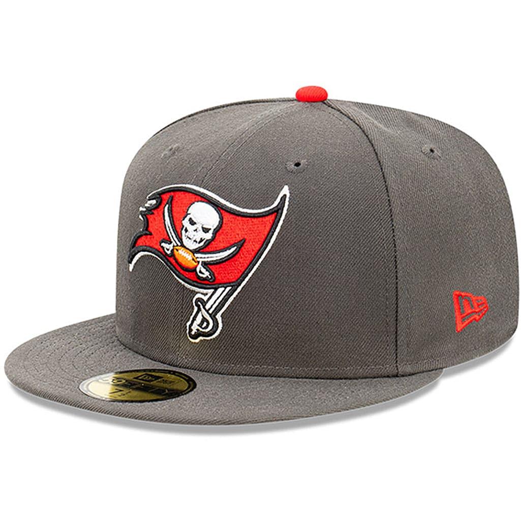 New Era Caps Tampa Bay Buccaneers New Era NFL Back Script 59FIFTY Fitted Hat - Pewter