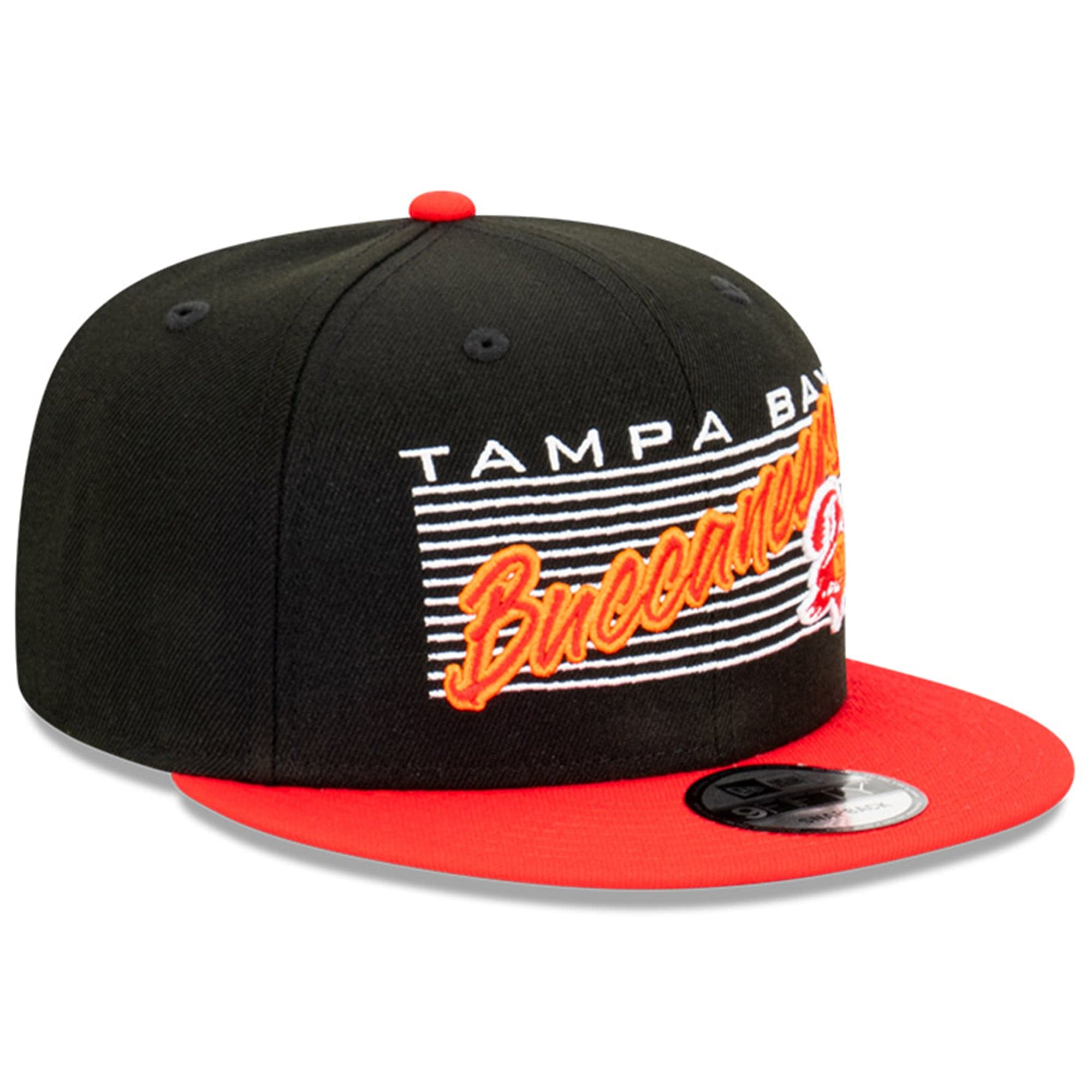 New Era Caps Tampa Bay Buccaneers New Era NFL Script Block 9FIFTY Snapback Hat - Black