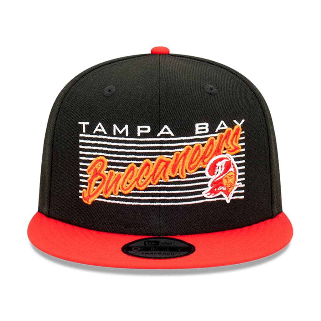 New Era Caps Tampa Bay Buccaneers New Era NFL Script Block 9FIFTY Snapback Hat - Black