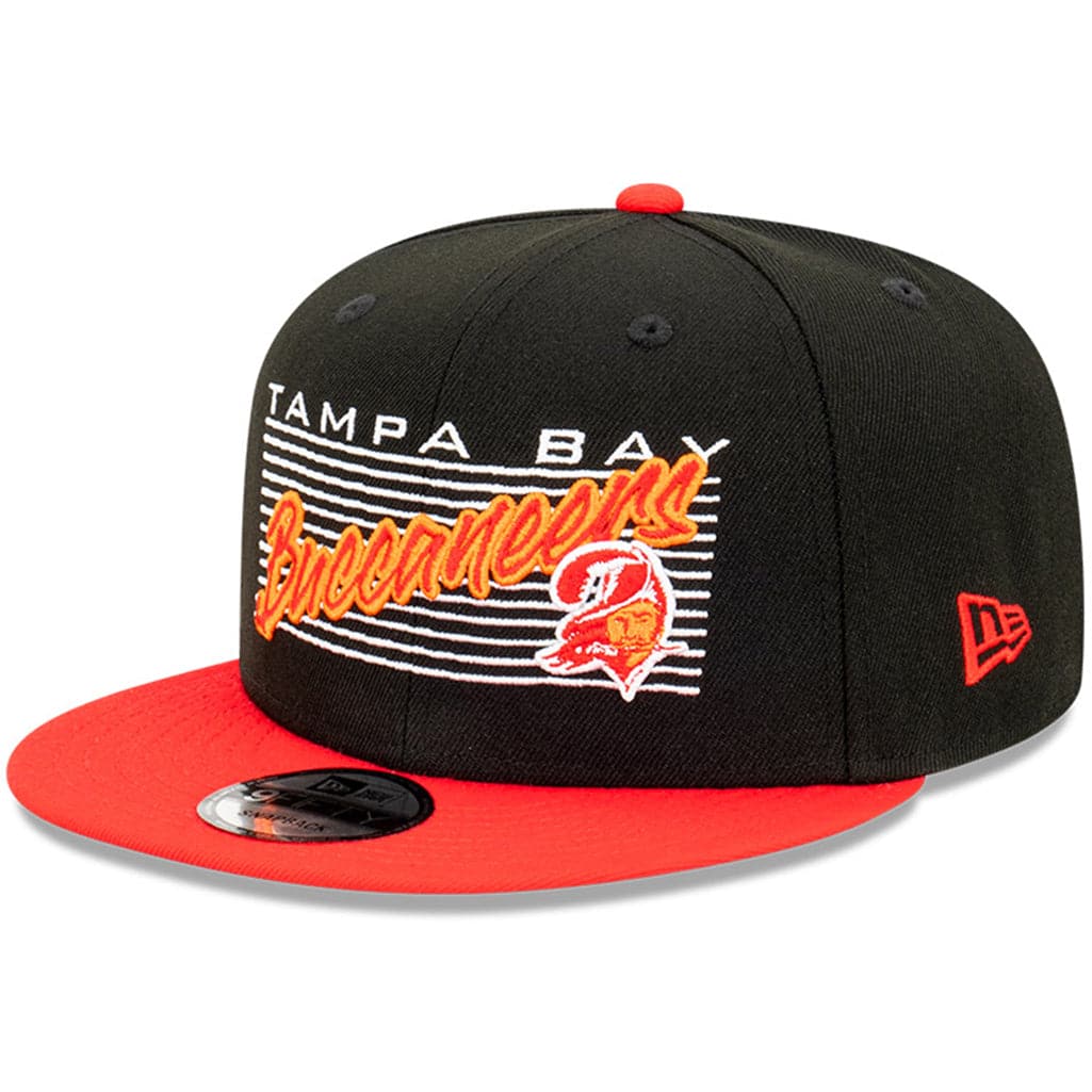 New Era Caps Tampa Bay Buccaneers New Era NFL Script Block 9FIFTY Snapback Hat - Black