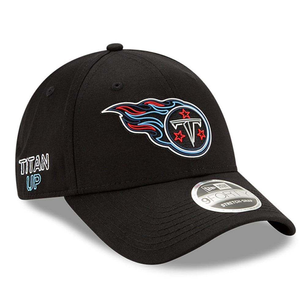 New Era Caps Tennessee Titans New Era NFL 2020 Draft 9FORTY Stretch Snapback Curve Hat - Black