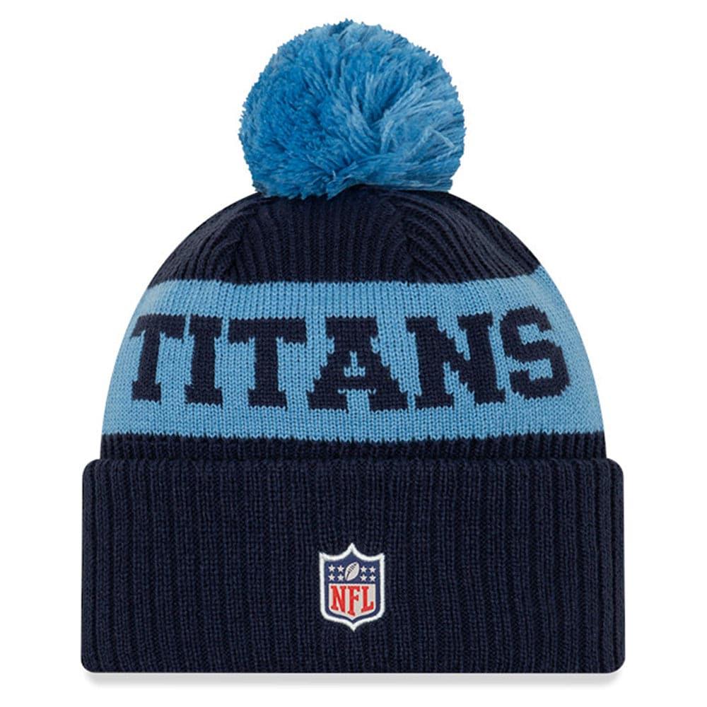 New Era Beanies Tennessee Titans New Era NFL 2020 Team Colour Sideline Knit Beanie