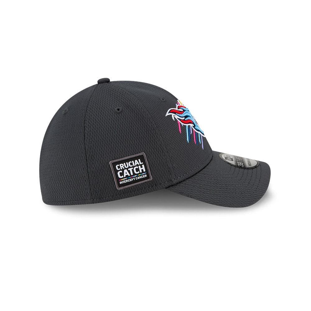 New Era Caps Tennessee Titans New Era NFL 2021 Crucial Catch 39THIRTY Flex Fit Hat - Steel