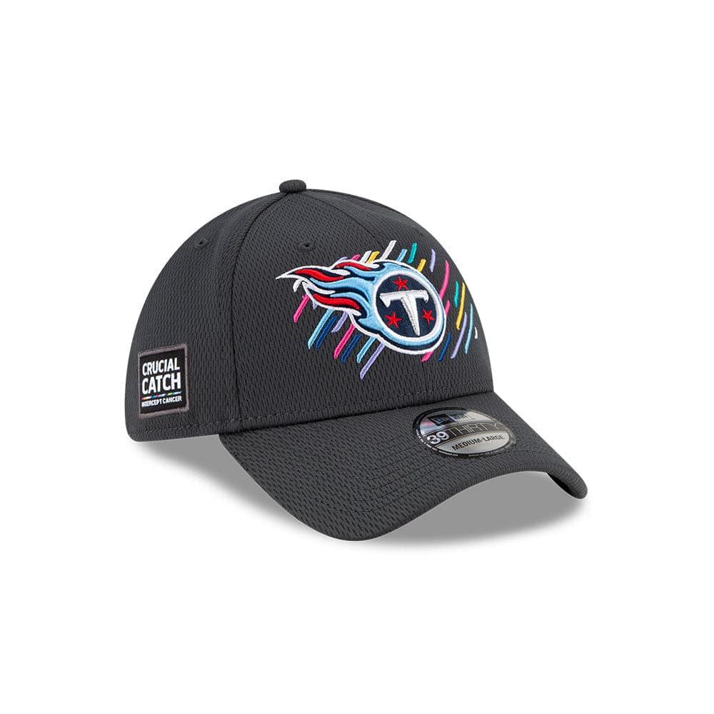 New Era Caps Tennessee Titans New Era NFL 2021 Crucial Catch 39THIRTY Flex Fit Hat - Steel