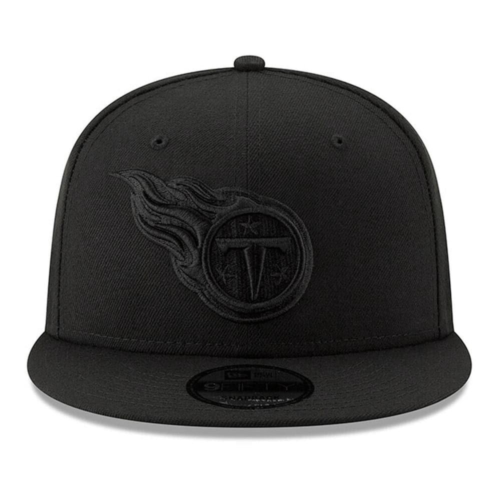 New Era Caps Tennessee Titans New Era NFL Black On Black 9FIFTY Snapback Hat - Black