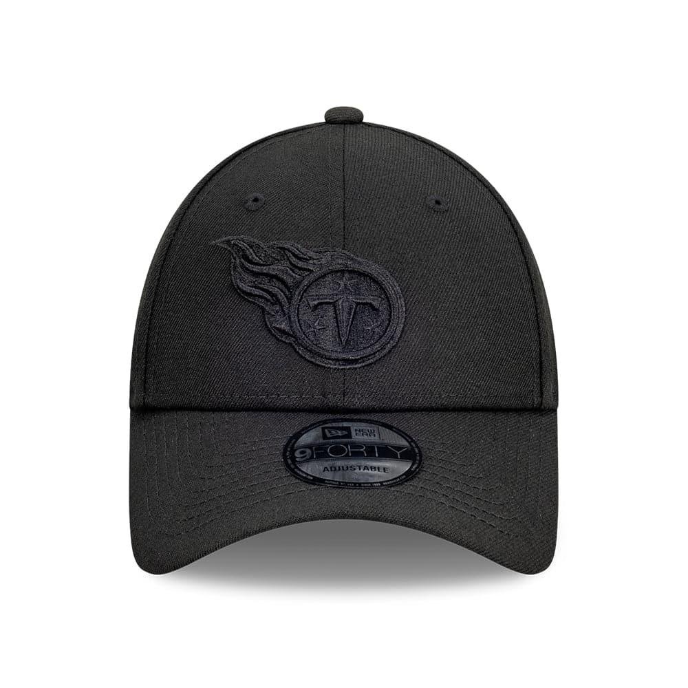 New Era Caps Tennessee Titans New Era NFL Black On Black 9FORTY Snapback Hat