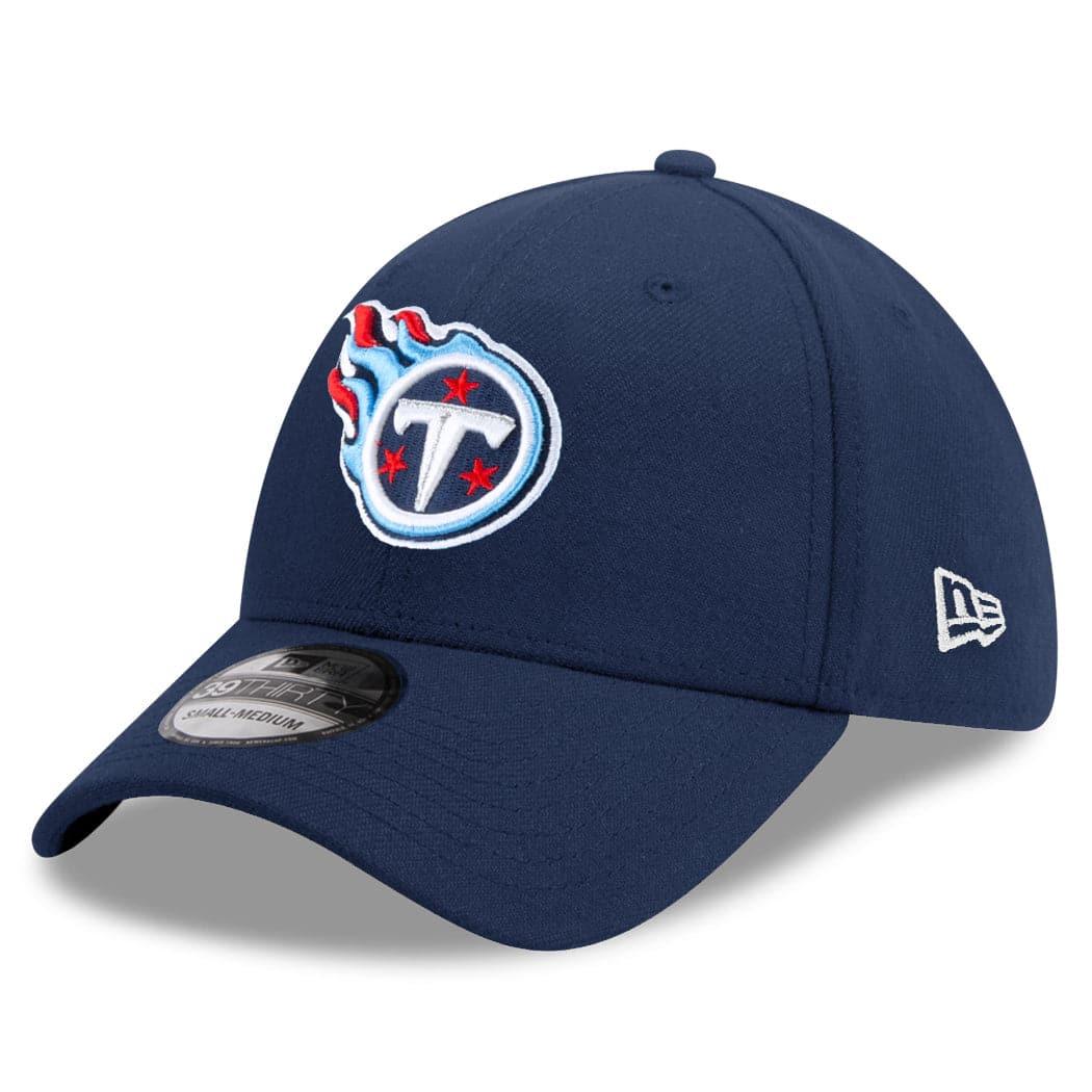New Era Caps Tennessee Titans New Era NFL Team 39THIRTY Flex Fit Curve Hat - Navy