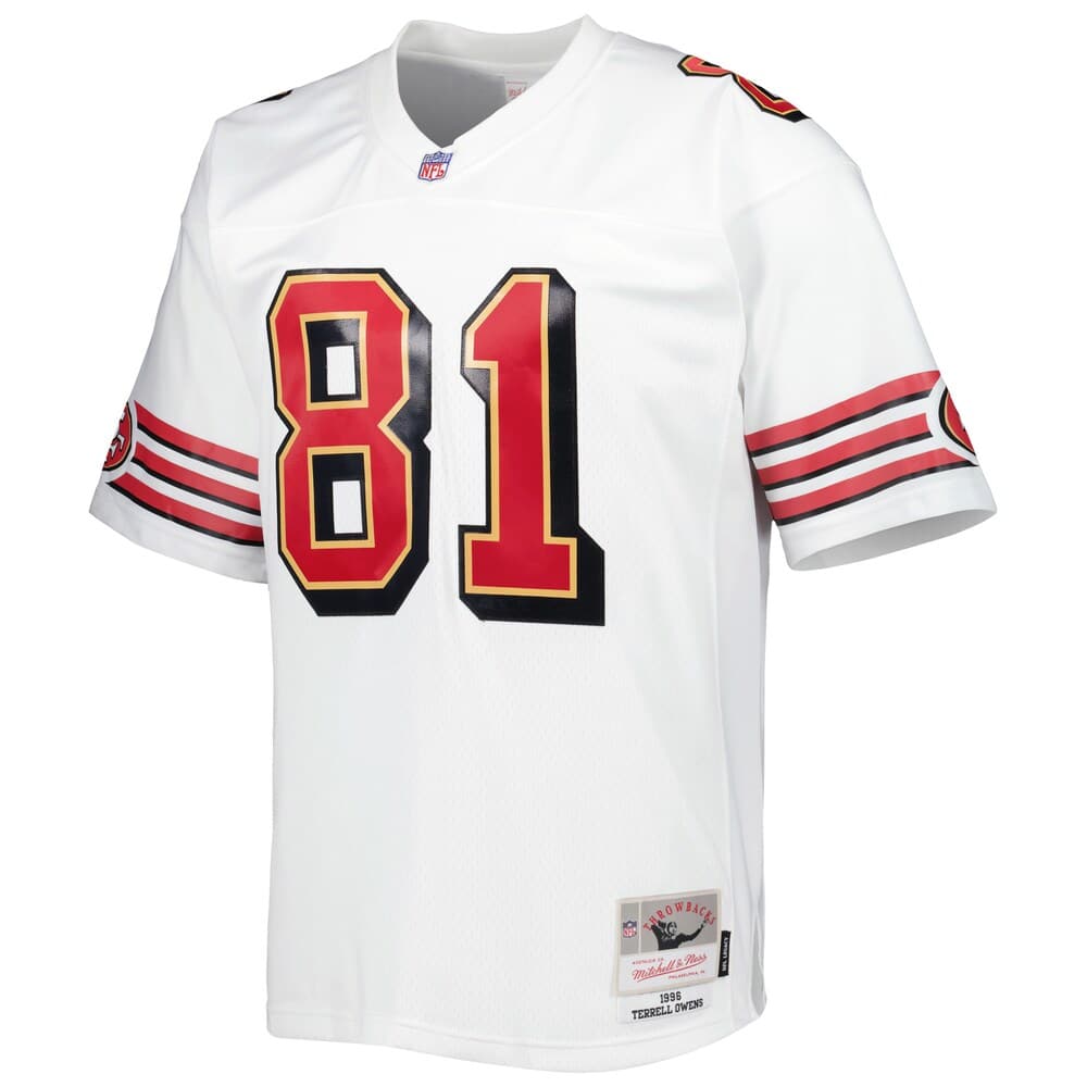 Mitchell And Ness Jerseys Terrell Owens San Francisco 49ers Mitchell & Ness NFL Legacy Jersey - White
