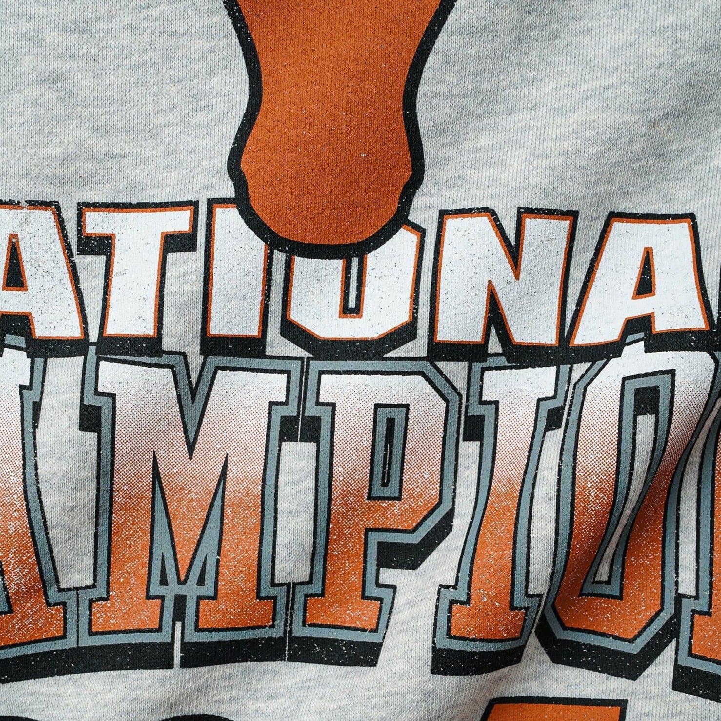 NCAA Branded Jumpers Texas Longhorns NCAA 05 National Champs Vintage Crew Jumper - Grey Marle