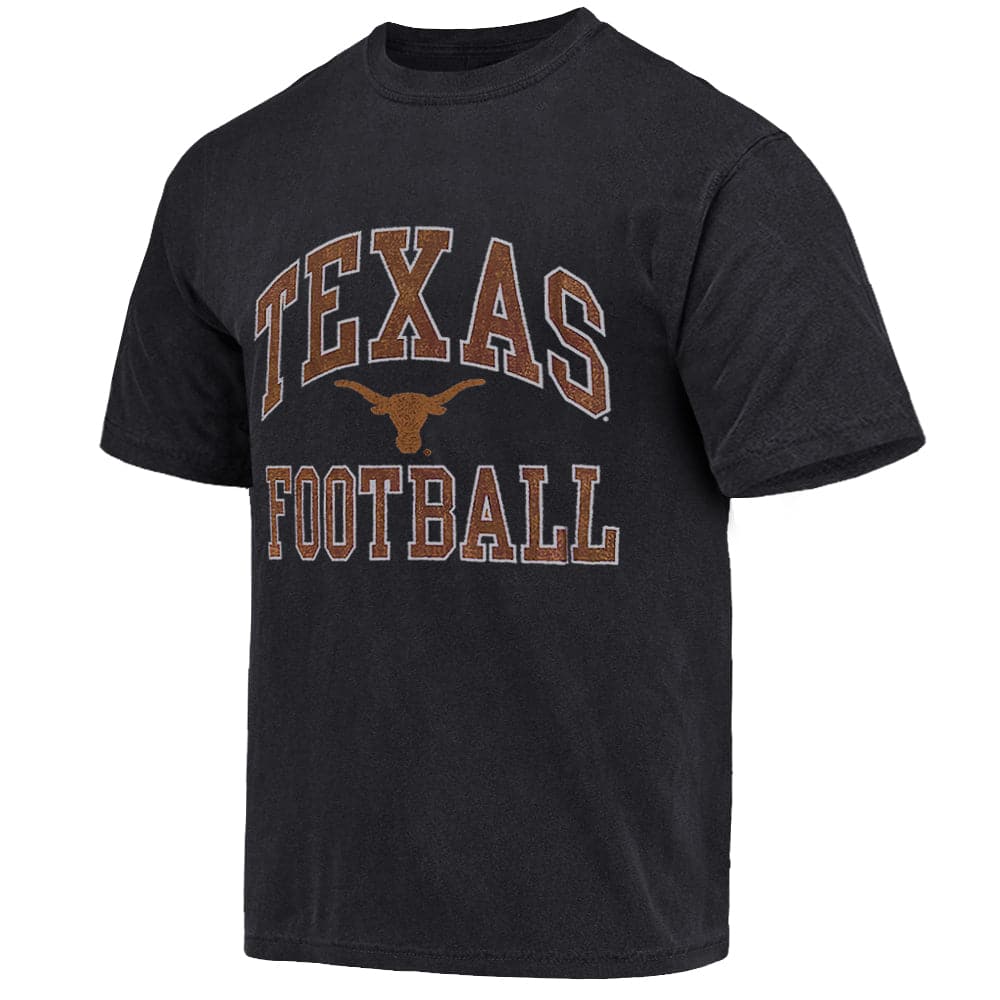 NCAA Branded T-Shirts Texas Longhorns NCAA Team Arch Vintage T-Shirt - Vintage Black
