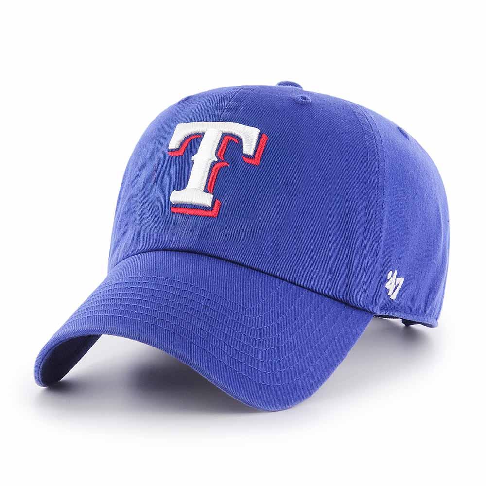 47 Brand Caps Texas Rangers '47 MLB Team Clean Up Strapback Hat - Blue