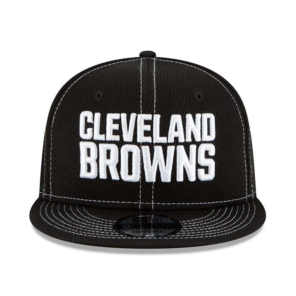 Cleveland Browns New Era NFL 2019 Sideline Road Black & White 9FIFTY Snapback Hat