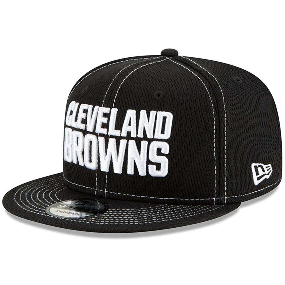 Cleveland Browns New Era NFL 2019 Sideline Road Black & White 9FIFTY Snapback Hat