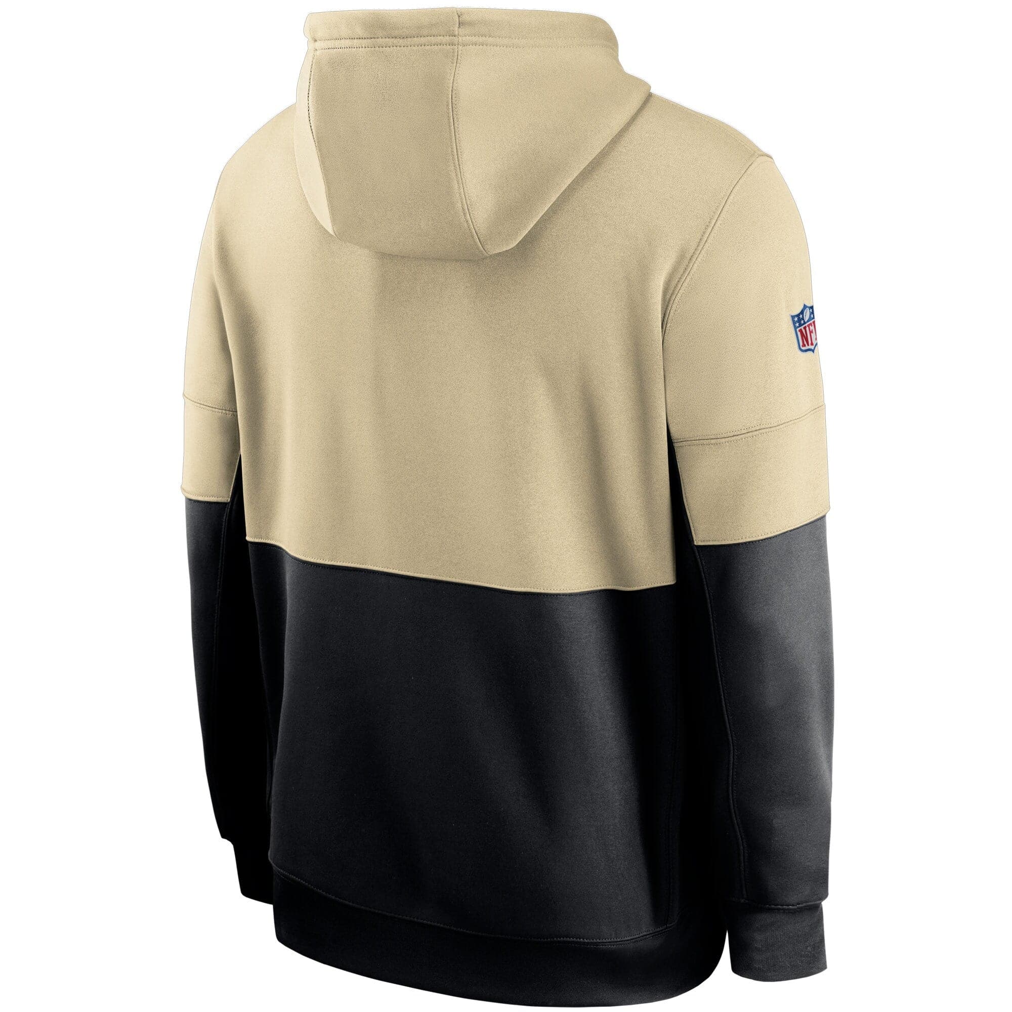 New Orleans Saints Nike NFL TN Lockup Therma Hoodie Jumper - Gold/Black