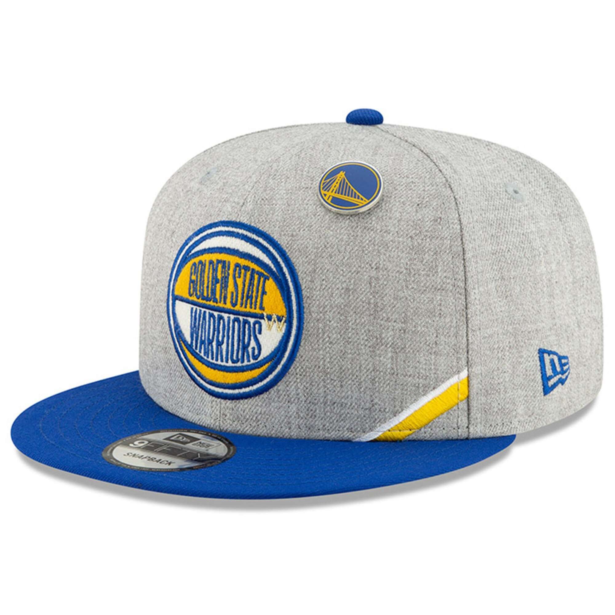 Golden State Warriors New Era 2019 NBA Draft 9FIFTY Snapback Hat - Heather